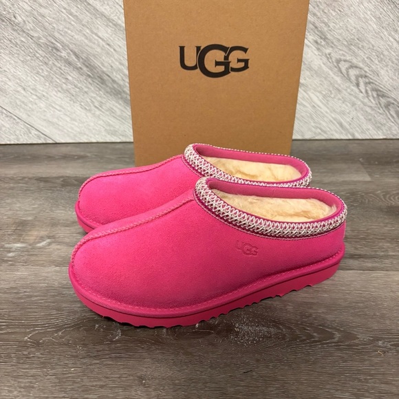UGG | Kids Tasman II Slippers In Rock Rose Pink Size 4 NEW - Picture 3 of 9